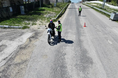 Jandarma ekiplerinden dronlu denetim