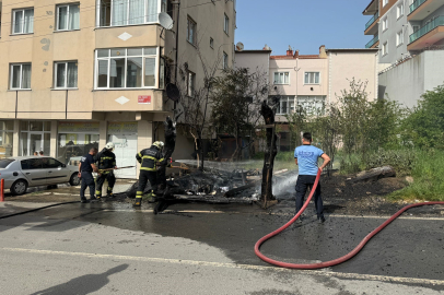 Depo olarak kullanılan alan küle döndü