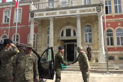 Yunanistan askeri heyeti, 54'üncü Mekanize Piyade Tugay Komutanlığı'nı ziyaret etti