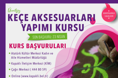 Keçe aksesuarları yapımı kursu