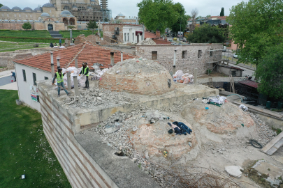 Mezitbey Hamamı'nın restorasyonu sürüyor