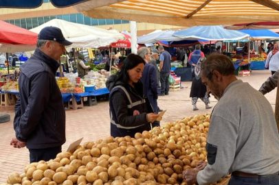 Edirne'de Ticaret Müdürlüğü ekiplerinden pazar denetimi