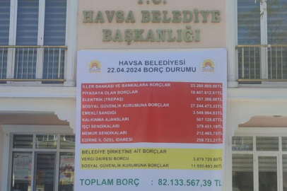 Başkan Özden belediyenin borcunu açıkladı