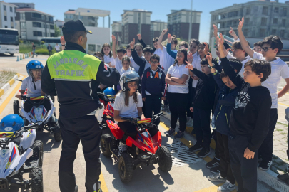 Tekirdağ'da Jandarmadan trafik eğitimi