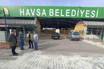 Havsa'da yol onarım çalışmaları devam ediyor