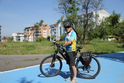 Sağlığına pedal çevirerek kavuştu