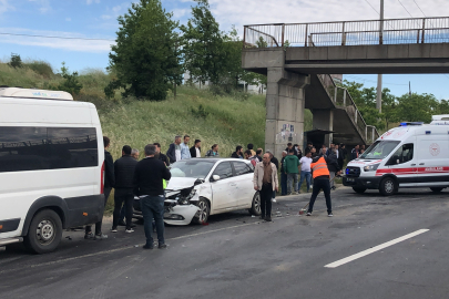 Çorlu’da zincirleme kaza: 4 yaralı