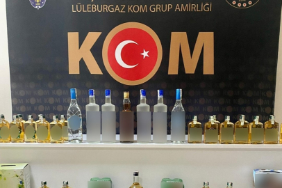 Kırklareli'nde gümrük kaçağı alkol ele geçirildi