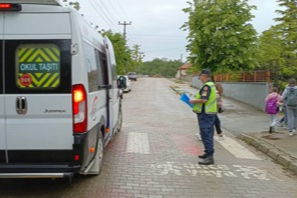 Kırklareli'nde okul servisleri denetlendi