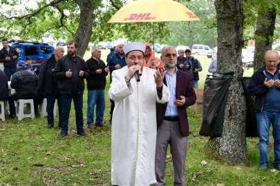 Kırklareli'nde yağmur ve şükür duası sırasında sağanak etkili oldu