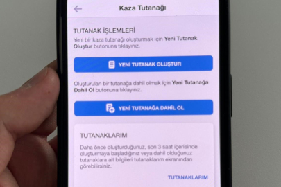 Kaza Tespit Tutanağı Artık E-Devlet’te