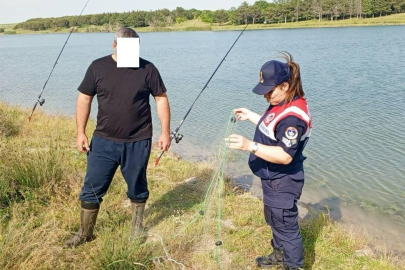 Osmanlı Köyü Göletinde Balık Ağı Yakalandı