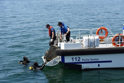 Tekirdağ'da Kurbağa ve Gemi Adamları Deniz Dibi Temizliği Yaptı