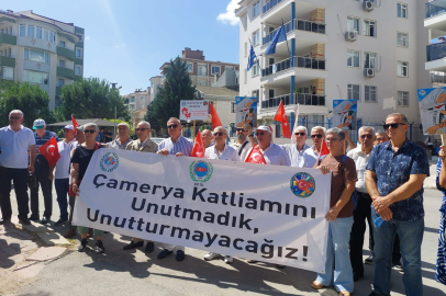 Çamerya Katliamı Unutulmadı: Edirne'de Yunan Konsolosluğuna Siyah Çelenk