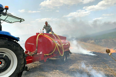 Yangında 600 Dekar Tarım Alanı Zarar Gördü