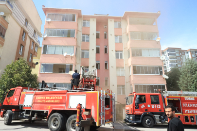 Edirne'de Evde Çıkan Yangın Söndürüldü