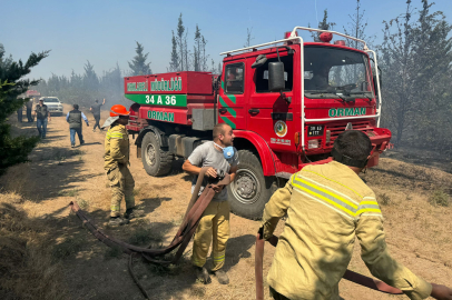 Kırklareli'nde Korulukta Çıkan Yangına Müdahale Ediliyor