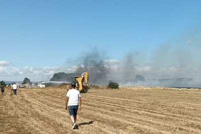 Tekirdağ'da Anız Yangını