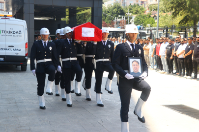 Kanserden Hayatını Kaybeden Polis İçin Tekirdağ'da Tören Düzenlendi