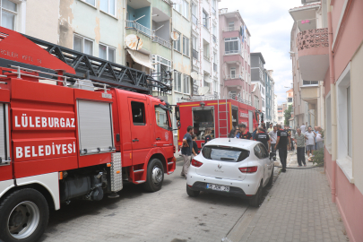 Lüleburgaz'da Evde Çıkan Yangın Söndürüldü