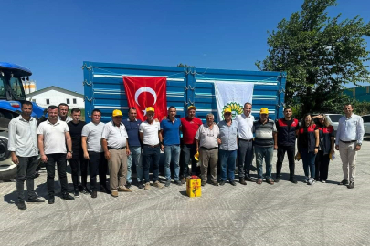 Kırklareli'nde İlk Ayçiçeği Hasadı Yapıldı