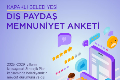 Kapaklı Belediyesi’nden Dış Paydaş Memnuniyet Anketi