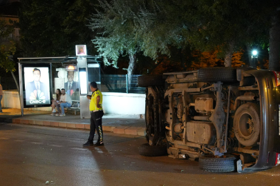 Edirne'de Otomobil Takla Attı: 1 Yaralı