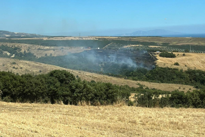 Tekirdağ'da Makilik Alanda Çıkan Yangın Söndürüldü