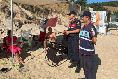 Enez Vakıf Sahili'nde Boğulma Vakalarına Karşı Bilgilendirme Faaliyeti