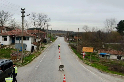 Kırklareli'nde Jandarma Trafik Denetimi Yaptı