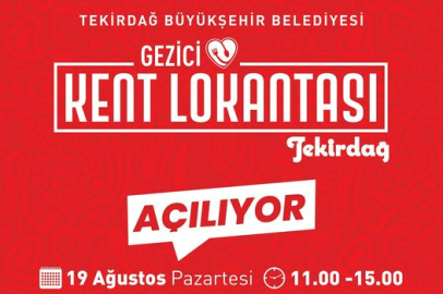 Tekirdağ Büyükşehir Belediyesi'nden Gezici Kent Lokantası İle Yeni Hizmet