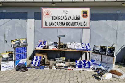 Tekirdağ'da 250 Bin Makaron Ele Geçirildi