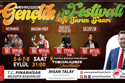 12. Gençlik Festivali ve Tarım Fuarı Tarihi Açıklandı