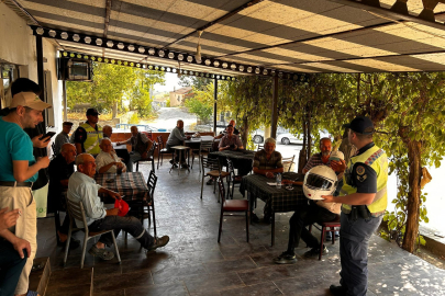 Enez’de Motosiklet Sürücüleri Bilgilendirildi