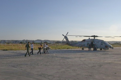 Kalp Krizi Geçirdiği Belirtilen Vatandaş, Askeri Helikopterle Hastaneye Nakledildi