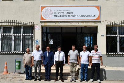 Tekirdağ Milli Eğitim Müdürü Yeniyol Eğitim Yatırımlarını İnceledi