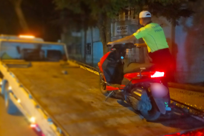 Edirne'de Abart Egzozlu Motosikletler Otoparka Çekildi