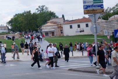 Edirne'de Ziyaretçi Yoğunluğu