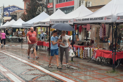 Edirne’de Beklenen Yağmur Başladı