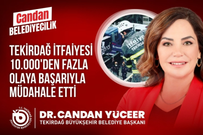 Tekirdağ İtfaiyesi'nden 10 Bin Olaya Müdahale