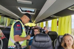 Kırklareli'nde Yolcu Otobüsleri Denetlendi