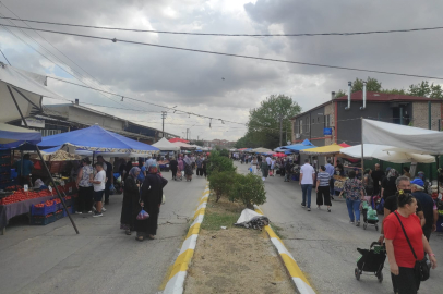 Havsa Halk Pazarında Festival Yoğunluğu