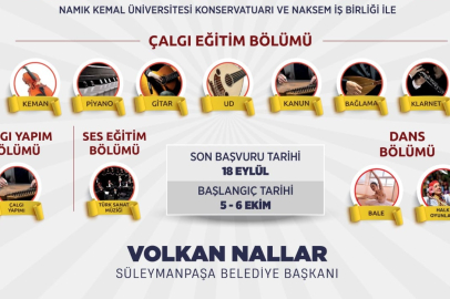 Süleymanpaşa Konservatuvarı’nın Yeni Dönem Kayıtları Açıldı