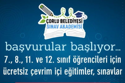 Çorlu Belediyesi Sınav Akademisi Başvuruları Başladı