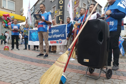 Eğitim-İş Edirne’den Temizlik Malzemeli Eylem