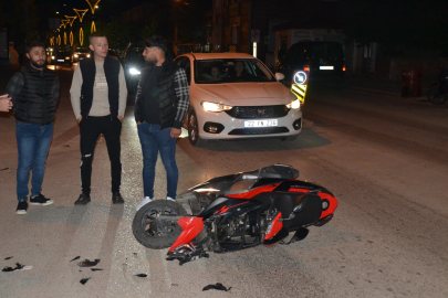 Edirne’de Devrilen Motosikletin Sürücüsü Yaralandı