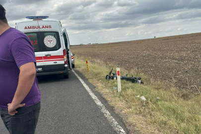 Kaza Yapan Ehliyetsiz Motosiklet Sürücüsü Hastanelik Oldu