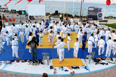 Lapseki'de Judo Şenliği Düzenlendi