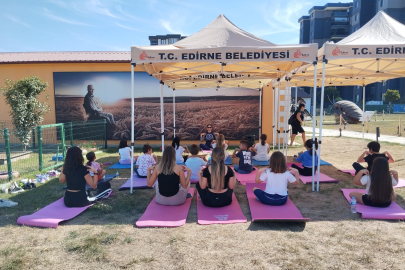 Edirne Belediyesi’nden Çocuklara Pilates Atölyesi