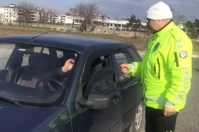 Kırklareli'nde Jandarma Trafik Denetimi Yaptı